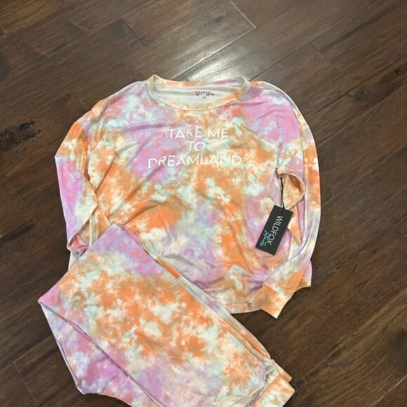 BNWT Wildfox Intimates Rainbow Cloud Pajamas size Medium - Picture 6 of 6